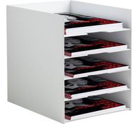 PAPERFLOW 3005.02 PAPERFLOW boîte de tri pour formulaires, 5 compartiments, gris