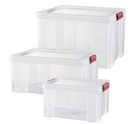 PAPERFLOW 4501001X3 PAPERFLOW CLIP`N STORE Boîte de rangement 45,0 l transparente 50,0 x 39,0 x 32,5 cm, 1 pièce