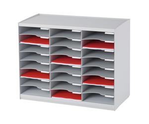 PAPERFLOW 802.02 Station de tri 24 cases gris(T)