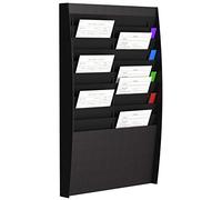 Paperflow A4V2X10.01 Trieur mural structure/case en polystyrène Noir | 2 x 10 casiers, h x l x p 865 x 544 x 106 mm, noir