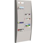 PAPERFLOW A4V2X25.02 Porte-brochures mural gris