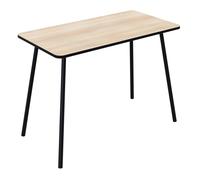 Paperflow Bureau Home Office Soren - Plateau 114 x 60 cm chêne - Pieds métal noirs