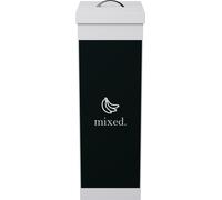 PAPERFLOW CTSMX.13 PAPERFLOW Poubelle de tri 60,0 l blanc, noir