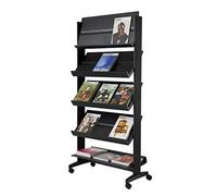 Paperflow EasyDisplays 255N.01 Présentoir mobile profil en polystyrène Noir