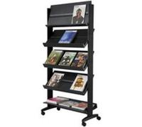 Porte-prospectus Uno easyDisplays, 5 étagères