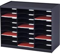 PAPERFLOW Station de tri 24 cases noir