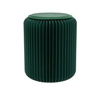 Paperflow Tabouret pliable Flexistool design accordéon H. 42 avec son coussin - Vert