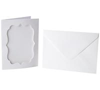 Papermania 6 x 8 Cartes/Enveloppes Photo-Fit Aperture (4PK 300Gsm) - Blanc
