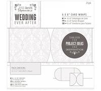 Papermania Lot de 6 x 6 cm-Damas pour Les Cartes de Mariage