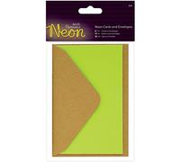 Papermania Lot de Cartes et enveloppes, Jaune-Lot de 3