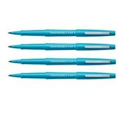 Papermate - Flair Original - Feutre d'Ecriture, Pointe Largeur 1.0mm, Couleur de l'Encre: Turquoise, Etui de 4.
