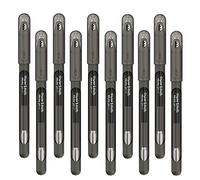 Papermate InkJoy Lot de 10 stylos à encre gel avec capuchon Pointe moyenne 0,7 mm Noir de jais