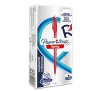 Paper-Mate Lot de 12 stylos à bille Replay 40th effaçables à 40° Rouge
