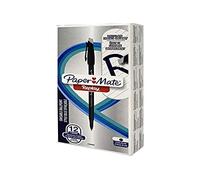 Paper-Mate Stylos à bille Replay – effaçables à 40° – Lot de 12 Noir – Édition limitée