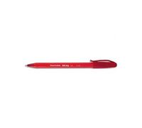 Papermate Stylo Bille À Capuchon, Pointe Moyenne, Corps Triangulaire Plastique Couleur, Encre Ulv Rouge