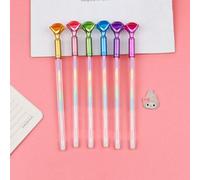 Papeterie Scolaire, Joli Diamant, Marqueur De Texte Bonbon, Stylos À Gel, Changement D'étudiant, 6 Couleurs, 1 Pièce