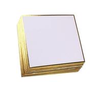 Papier à dessin carré professionnel avec bordures en feuille d ' or, idéal pour la pratique de l ' écriture manuscrite, les signatures de conventions et l ' impression de cartes de d ' artiste