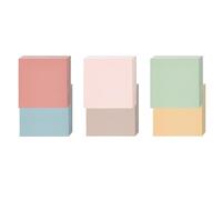 Papier à notes coloré 3x3 pouces, bloc-notes auto-adhésif, 100 | Sans doublure pour l ' écriture, rappel sur le cahier, rappel sur le calendrier des réfrigérateurs, étudiant,
