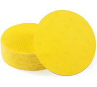 Papier abrasif 225 mm avec système de fixation velcro, 25 pièces, grain 80, perforé, pour ponceuses à plaques de plâtre et ponceuses de sol, grain P80
