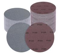 Papier abrasif, 25 pièces, 225 mm, avec système de fixation velcro, en céramique, grain 120, pour ponceuses excentriques et ponceuses pour plaques de plâtre