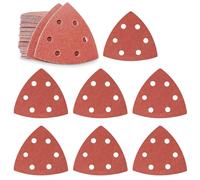 Papier abrasif Delta, 60 pièces pour ponceuse triangulaire, grain 80, dimensions 93x93x93 mm