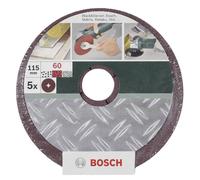 Papier abrasif pour plateau de ponçage Bosch Accessories 2609256245 Grain 60 (Ø) 115 mm 5 pc(s)