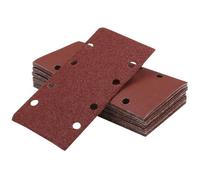 Papier abrasif pour ponceuse orbitale 93 x 185 nombre de trous 8 trous rectangulaire floqué papier abrasif 15 feuilles