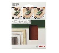 Feuille abrasive 115x140mm G60, RW, non perforé, fixation étrier