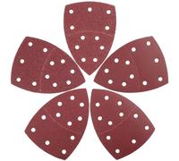 Papier abrasif triangulaire, 25 pièces, 105x152 mm, 11 trous, oxyde d'aluminium