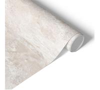 Papier adhésif Beiges subtils 50x100 Film meuble sable vinyle décoratif mat décoration monochrome élégante pour mobilier et mur