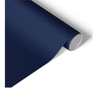 Papier adhésif Bleu marine élégant 50x100 Film meuble chic rouleau décoratif vinyle décoratif meubles bleu nuit décoration luxe mat
