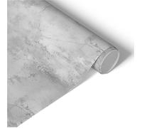 Papier adhésif Ciment brut 50x100 Film meuble industriel vinyle décoratif aspect béton gris rénovation loft décoration moderne