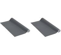 Papier adhésif | Gris foncé | Unimat Anthracite Gris foncé, 67,5cm x 3m | Film autocollant pour meuble et cuisine, film décoratif, papier peint | PVC sans phtalates | Fabriqué en UE (Lot de 2)