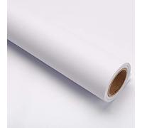 Papier Adhesif pour Meuble Blanc 40cm x 10m Papier Peint Mat Autocollant Vinyle Imperméable Décoratif Stickers Meubles Cuisine Salon Chambre à Coucher