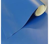 Papier Adhesif pour Meuble Bleu Mat Film Adhesif pour Mur Cuisine Fenêtre Toilette Cristal Vinyle Decoratif Impermeable Stickers Meubles 40x300 cm