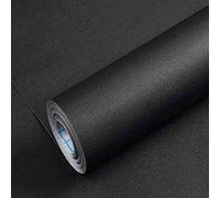 Papier Adhesif pour Meuble Noir 40cm×10m Papier Peint Mat Autocollant Vinyle Imperméable Décoratif Stickers Meubles Cuisine Salon Chambre à Coucher