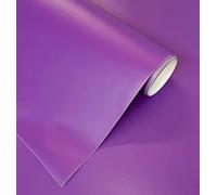Papier Adhesif pour Meuble Violet Mat Film Adhesif pour Mur Cuisine Fenêtre Toilette Cristal Vinyle Decoratif Impermeable Stickers Meubles 40x300 cm