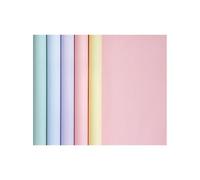 Papier affiche 90g, 5x0,35m en carton prés. de 20 rlx ass. Pastel - Assortiment pastel