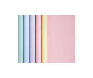 Papier affiche 90g, 5x0,35m en carton prés. de 20 rlx ass. Pastel - Assortiment pastel