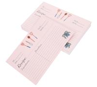 Papier Beige Fiches de Recette Cartes Pratiques, 50 Pièces | Surface Lisse et Impression Nette, Format Portatif Facile à Écrire, Organisation Quotidienne des Préparations Culinaires
