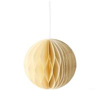 Papier blanc crème pour boule en nid d'abeille 7 cm à suspendre Crème | Pliable pour structure en nid d'abeille, extensible jusqu'à 7 cm, papier léger, blanc crème, vert, rouge