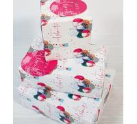 Papier cadeau 12373A « Ballons de fête » avec 2 feuilles et 2 étiquettes, sans plastique et entièrement recyclable, multicolore