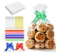 Papier Cadeau Transparent Emballage Sachet Bonbon en Cellophane Sachets