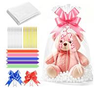 Papier Cadeau Transparent Emballage Sachet Bonbon en Cellophane Sachets