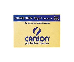 Papier Calque Uni 90g A4 Canson - Pochette De 12
