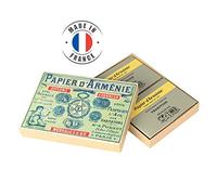 Papier d'Arménie Coffret 1900 - Boîte de 12 Carnets Traditionnels - Désodorisant Naturel - Parfum d'Intérieur