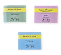 Papier d'Arménie - Lot de 3 carnets assortis (Tradition, Rose, Arménie) | Encens en papier aux arômes naturels et exotiques | Papier d'Arménie Tradition Mdalllies D'Or