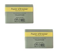Papier d'Arménie Original - Lot de 2 carnets Tradition | Papier parfumé d'ambiance classique | Aromatise et purifie l'air | Fabriqué en France | Lot de 2 cahiers depuis 1885