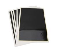 Papier de Couleur de Marquage de Gravure 5 Pièces, Noir 39x27 Cm, pour Verre Céramique Métallique