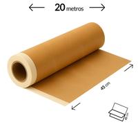 Papier de protection pour peinture - Ruban de masquage - Auto-adhésif - Papier kraft - Protection des surfaces - 45 cm x 20 m - 6 rouleaux